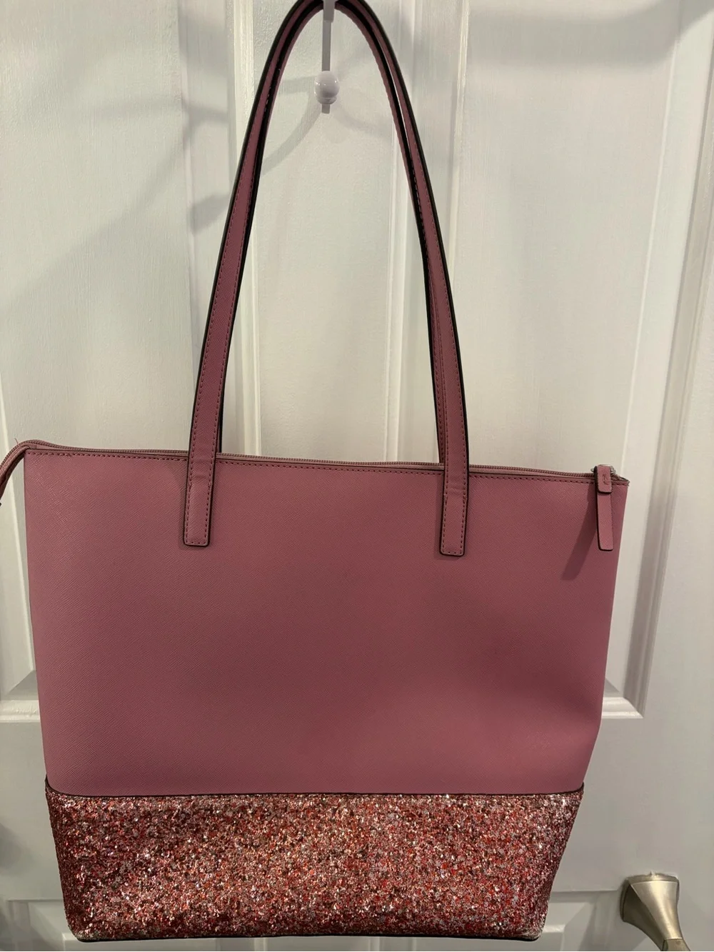 Kate Spade Pink Tote with Glitter Base
